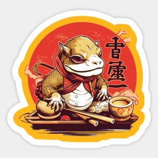 Lizard Ramen Sticker